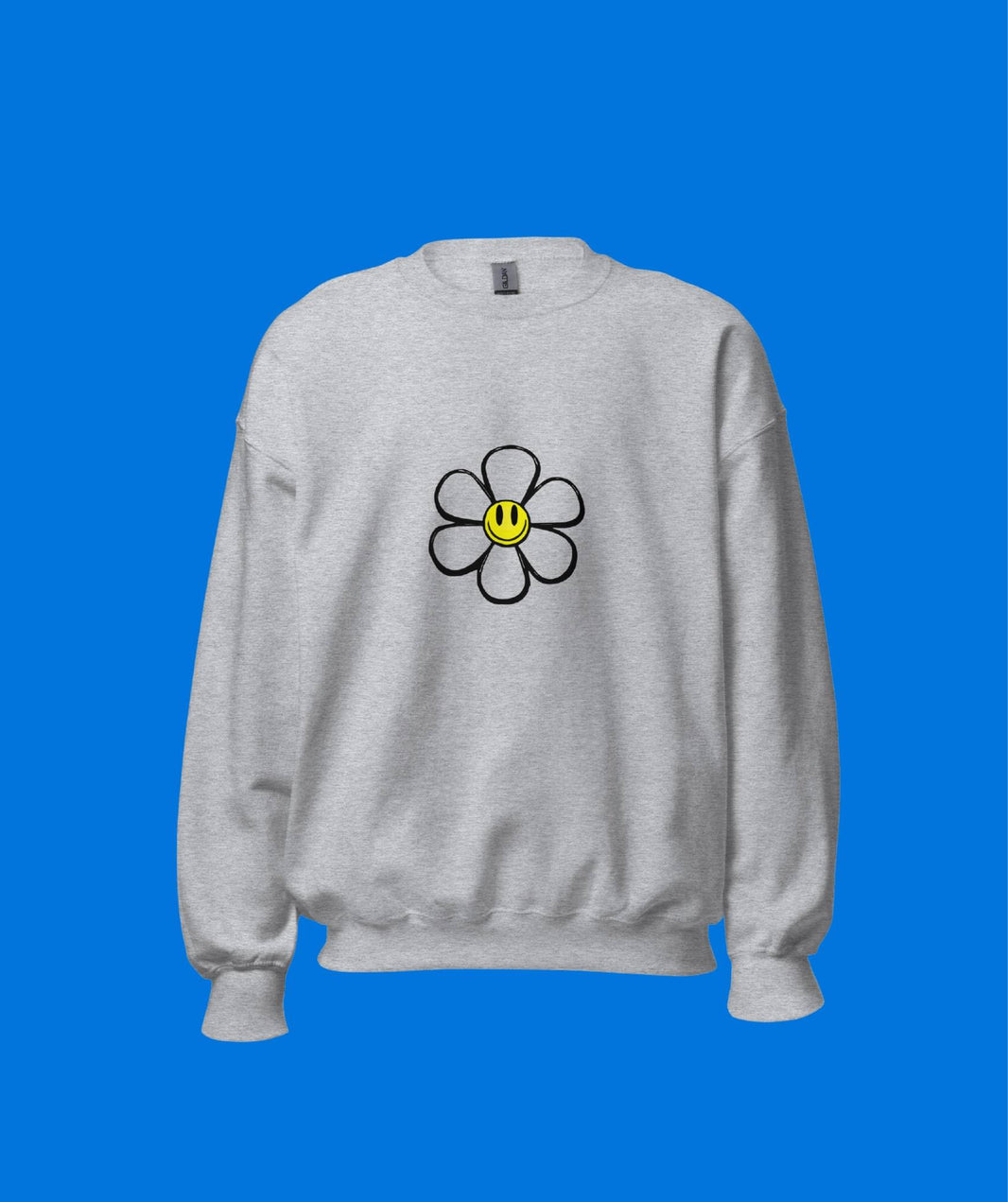 Flower Sweatshirt Crew Neck