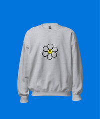 Flower Sweatshirt Crew Neck