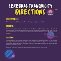 Cerebral Tranquility - Sleep Support Gummies - Hippy Chews Natural Herbal Gummies