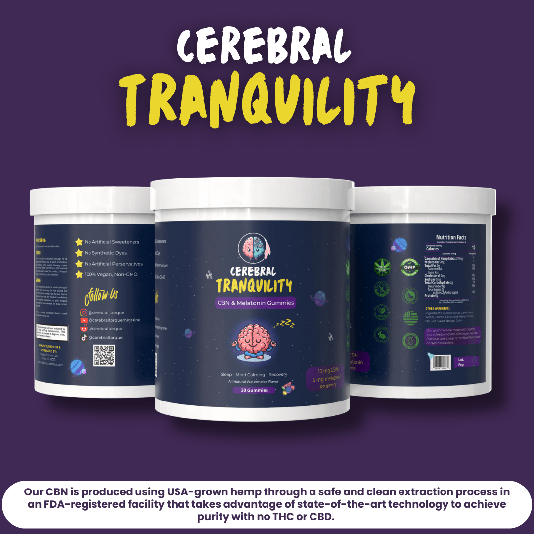 Cerebral Tranquility - Sleep Support Gummies - Hippy Chews Natural Herbal Gummies