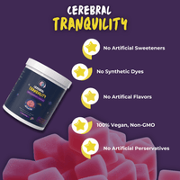 Cerebral Tranquility - Sleep Support Gummies - Hippy Chews Natural Herbal Gummies