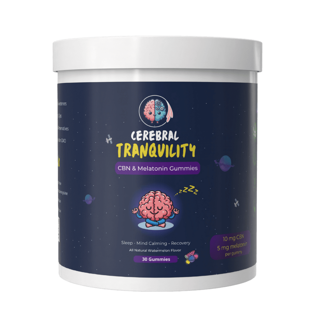 Cerebral Tranquility - Sleep Support Gummies - Hippy Chews Natural Herbal Gummies