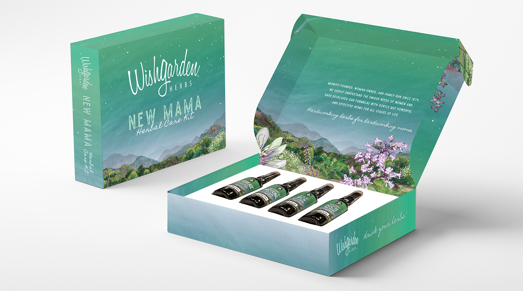 Postpartum Essentials Kit with Gift Box - Hippy Chews Natural Herbal Gummies
