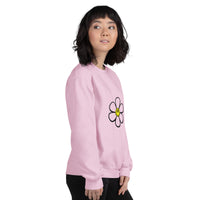 Flower Sweatshirt Crew Neck