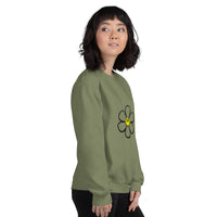 Flower Sweatshirt Crew Neck