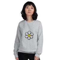 Flower Sweatshirt Crew Neck